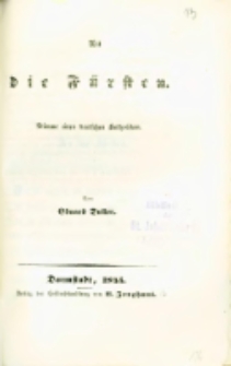 An die F&uuml;rsten: Stimme eines deutschen Katholiken