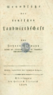 Grundsatze der teutschen Landwirtschaft