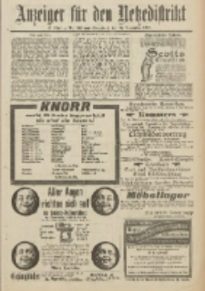 Anzeiger f&uuml;r den Netzedistrikt Kreis- und Wochenblatt f&uuml;r Kreis und Stadt Czarnikau 1912.11.30 Jg.60 Nr142