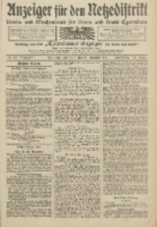 Anzeiger f&uuml;r den Netzedistrikt Kreis- und Wochenblatt f&uuml;r Kreis und Stadt Czarnikau 1912.11.30 Jg.60 Nr142