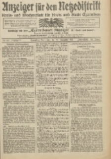 Anzeiger f&uuml;r den Netzedistrikt Kreis- und Wochenblatt f&uuml;r Kreis und Stadt Czarnikau 1912.11.28 Jg.60 Nr141