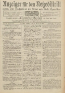 Anzeiger f&uuml;r den Netzedistrikt Kreis- und Wochenblatt f&uuml;r Kreis und Stadt Czarnikau 1912.11.12 Jg.60 Nr135