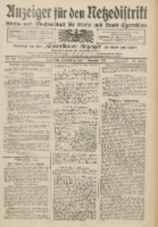 Anzeiger f&uuml;r den Netzedistrikt Kreis- und Wochenblatt f&uuml;r Kreis und Stadt Czarnikau 1912.11.07 Jg.60 Nr133