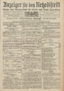 Anzeiger f&uuml;r den Netzedistrikt Kreis- und Wochenblatt f&uuml;r Kreis und Stadt Czarnikau 1912.11.09 Jg.60 Nr134