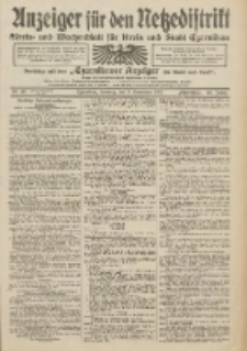 Anzeiger f&uuml;r den Netzedistrikt Kreis- und Wochenblatt f&uuml;r Kreis und Stadt Czarnikau 1912.11.03 Jg.60 Nr131