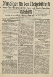 Anzeiger f&uuml;r den Netzedistrikt Kreis- und Wochenblatt f&uuml;r Kreis und Stadt Czarnikau 1912.09.03 Jg.60 Nr104