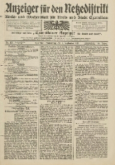 Anzeiger f&uuml;r den Netzedistrikt Kreis- und Wochenblatt f&uuml;r Kreis und Stadt Czarnikau 1912.09.05 Jg.60 Nr105