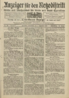 Anzeiger f&uuml;r den Netzedistrikt Kreis- und Wochenblatt f&uuml;r Kreis und Stadt Czarnikau 1912.09.07 Jg.60 Nr106