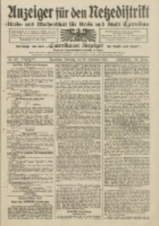 Anzeiger für den Netzedistrikt Kreis- und Wochenblatt für Kreis und Stadt Czarnikau 1912.09.10 Jg.60 Nr107