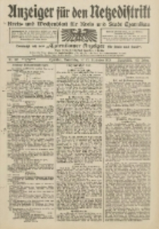 Anzeiger f&uuml;r den Netzedistrikt Kreis- und Wochenblatt f&uuml;r Kreis und Stadt Czarnikau 1912.09.12 Jg.60 Nr108
