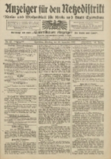Anzeiger f&uuml;r den Netzedistrikt Kreis- und Wochenblatt f&uuml;r Kreis und Stadt Czarnikau 1912.09.24 Jg.60 Nr113