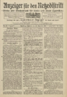 Anzeiger f&uuml;r den Netzedistrikt Kreis- und Wochenblatt f&uuml;r Kreis und Stadt Czarnikau 1912.09.28 Jg.60 Nr115