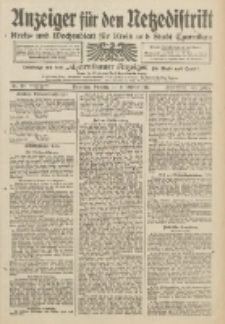 Anzeiger f&uuml;r den Netzedistrikt Kreis- und Wochenblatt f&uuml;r Kreis und Stadt Czarnikau 1912.10.08 Jg.60 Nr119