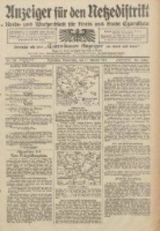 Anzeiger für den Netzedistrikt Kreis- und Wochenblatt für Kreis und Stadt Czarnikau 1912.10.17 Jg.60 Nr123