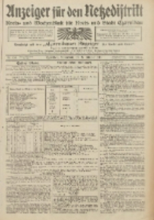 Anzeiger f&uuml;r den Netzedistrikt Kreis- und Wochenblatt f&uuml;r Kreis und Stadt Czarnikau 1912.10.19 Jg.60 Nr124
