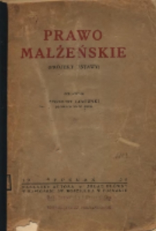 Prawo małżeńskie (projekt ustawy)