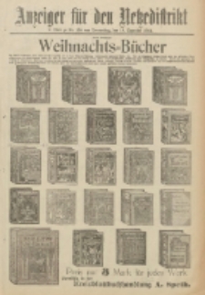 Anzeiger f&uuml;r den Netzedistrikt Kreis- und Wochenblatt f&uuml;r Kreis und Stadt Czarnikau 1912.12.19 Jg.60 Nr150
