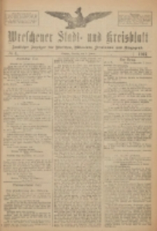Wreschener Stadt und Kreisblatt: amtlicher Anzeiger für Wreschen, Miloslaw, Strzalkowo und Umgegend 1917.01.09 Nr4