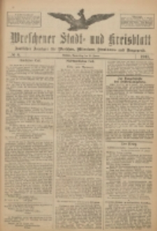 Wreschener Stadt und Kreisblatt: amtlicher Anzeiger f&uuml;r Wreschen, Miloslaw, Strzalkowo und Umgegend 1917.01.18 Nr8