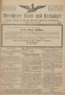 Wreschener Stadt und Kreisblatt: amtlicher Anzeiger für Wreschen, Miloslaw, Strzalkowo und Umgegend 1917.01.27 Nr12