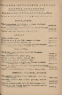 Biuletyn Biblioteczny.Spis Najważniejszych Przybytków 1950 lipiec/sierpień Ser.2 R.3 Nr7/8