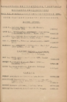 Biuletyn Biblioteczny.Spis Najważniejszych Przybytk&oacute;w 1950 październik/listopad Ser.2 R.3 Nr10/11