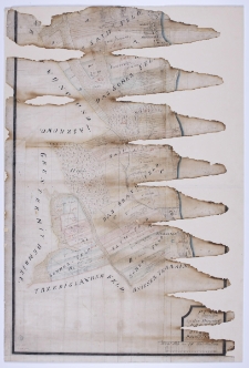 Plan in Brouillon von denen zu der Herrschraft Kórnik [...] gehärigen [...] Bierna[tki] und Pruszinowo. Aufgenommen im Jahr 1778 [durch] A. Grund.