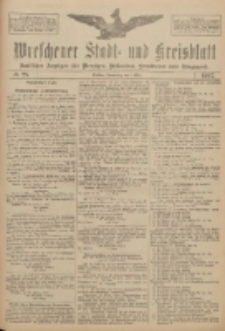 Wreschener Stadt und Kreisblatt: amtlicher Anzeiger f&uuml;r Wreschen, Miloslaw, Strzalkowo und Umgegend 1917.03.01 Nr28
