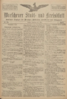 Wreschener Stadt und Kreisblatt: amtlicher Anzeiger für Wreschen, Miloslaw, Strzalkowo und Umgegend 1917.03.01 Nr28