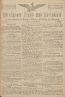 Wreschener Stadt und Kreisblatt: amtlicher Anzeiger f&uuml;r Wreschen, Miloslaw, Strzalkowo und Umgegend 1917.03.10 Nr32