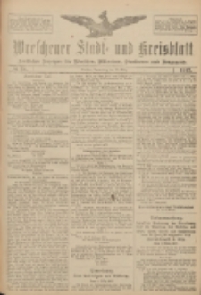 Wreschener Stadt und Kreisblatt: amtlicher Anzeiger f&uuml;r Wreschen, Miloslaw, Strzalkowo und Umgegend 1917.03.15 Nr34