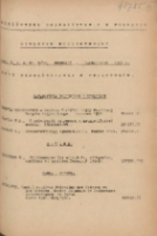 Biuletyn Biblioteczny.Spis Najważniejszych Przybytk&oacute;w 1951 wrzesień/październik Ser.3 R.4 Nr9/10