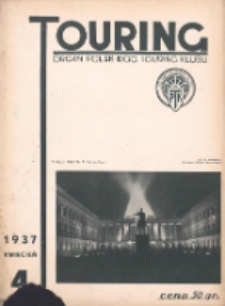 Touring: organ Polskiego Touring Klubu 1937.04 R.2(13) Nr4