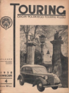 Touring: organ Polskiego Touring Klubu 1938.04 R.3(14) Nr4