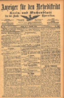 Anzeiger f&uuml;r den Netzedistrikt Kreis- und Wochenblatt f&uuml;r den Kreis Czarnkau 1902.11.18 Jg.50 Nr134