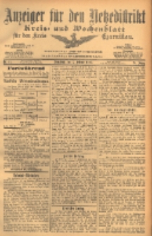 Anzeiger f&uuml;r den Netzedistrikt Kreis- und Wochenblatt f&uuml;r den Kreis Czarnikau 1903.02.07 Jg.51 Nr17