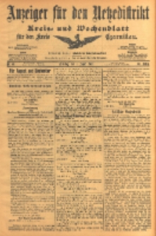 Anzeiger f&uuml;r den Netzedistrikt Kreis- und Wochenblatt f&uuml;r den Kreis Czarnikau 1903.08.04 Jg.51 Nr91