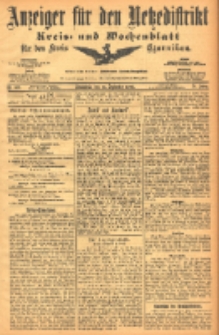 Anzeiger f&uuml;r den Netzedistrikt Kreis- und Wochenblatt f&uuml;r den Kreis Czarnikau 1903.09.12 Jg.51 Nr108