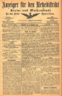 Anzeiger für den Netzedistrikt Kreis- und Wochenblatt für den Kreis Czarnikau 1903.09.12 Jg.51 Nr108