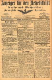 Anzeiger f&uuml;r den Netzedistrikt Kreis- und Wochenblatt f&uuml;r den Kreis Czarnikau 1904.09.24 Jg.52 Nr112
