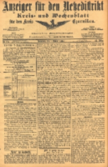 Anzeiger für den Netzedistrikt Kreis- und Wochenblatt für den Kreis Czarnikau 1904.10.01 Jg.52 Nr115