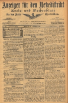 Anzeiger für den Netzedistrikt Kreis- und Wochenblatt für den Kreis Czarnikau 1904.10.08 Jg.52 Nr118