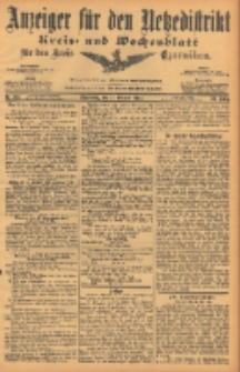 Anzeiger für den Netzedistrikt Kreis- und Wochenblatt für den Kreis Czarnikau 1904.10.13 Jg.52 Nr120