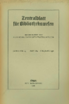 Zentralblatt für Bibliothekswesen. 1930.08-09 Jg.47 heft 8-9