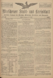 Wreschener Stadt und Kreisblatt: amtlicher Anzeiger f&uuml;r Wreschen, Miloslaw, Strzalkowo und Umgegend 1917.04.19 Nr52
