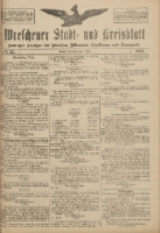 Wreschener Stadt und Kreisblatt: amtlicher Anzeiger f&uuml;r Wreschen, Miloslaw, Strzalkowo und Umgegend 1917.05.01 Nr57