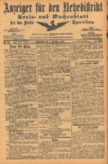 Anzeiger f&uuml;r den Netzedistrikt Kreis- und Wochenblatt f&uuml;r den Kreis Czarnikau 1904.11.03 Jg.52 Nr129