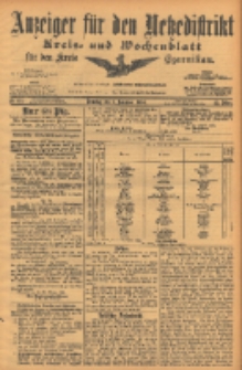 Anzeiger f&uuml;r den Netzedistrikt Kreis- und Wochenblatt f&uuml;r den Kreis Czarnikau 1904.11.08 Jg.52 Nr131
