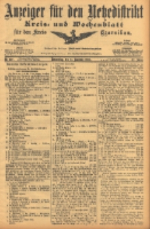 Anzeiger f&uuml;r den Netzedistrikt Kreis- und Wochenblatt f&uuml;r den Kreis Czarnikau 1904.11.24 Jg.52 Nr137