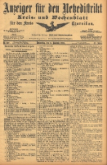 Anzeiger für den Netzedistrikt Kreis- und Wochenblatt für den Kreis Czarnikau 1904.11.24 Jg.52 Nr137